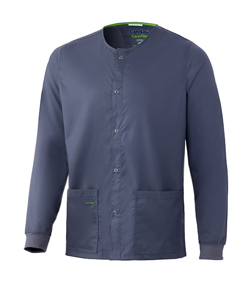 CareFlex Unisex Scrub Jacket, careflex unisex jacket, careflex unisex, unisex jacket, careflex, unisex, jacket, knit cuffs help, cuffs help jacket, help jacket stay, jacket stay when, stay when pulled, when pulled over, pulled over forearms, over forearms features, knit, cuffs, help