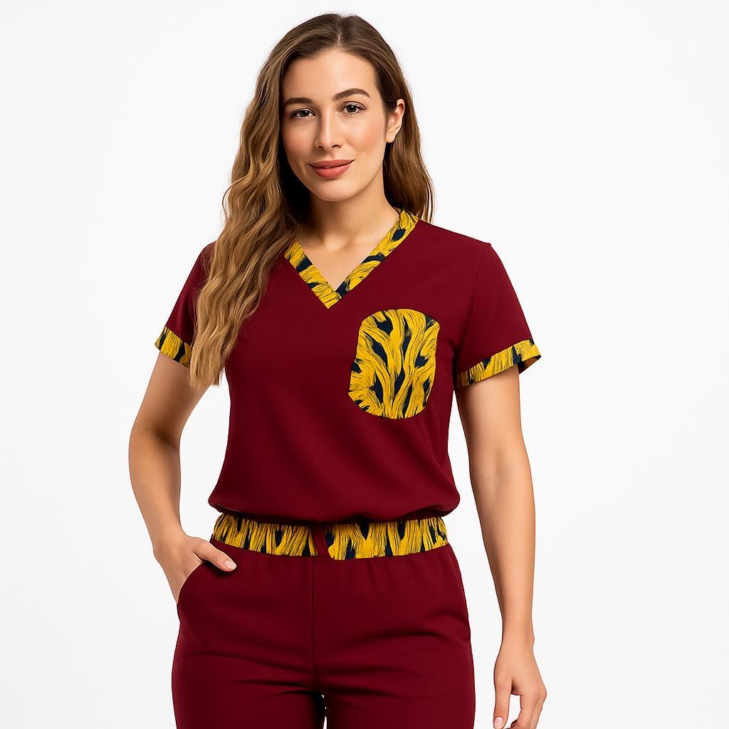 Igbo Women’s Scrub Top – Soft, Breathable African-Inspired Medical Uniform, igbo women soft breathable, women soft breathable african-inspired, igbo women soft, women soft breathable, soft breathable african-inspired, igbo women, women soft, soft breathable, igbo, women, soft, breathable, african-inspired, elevate wardrobe stunning, wardrobe stunning women, stunning women short-sleeve, women short-sleeve designed