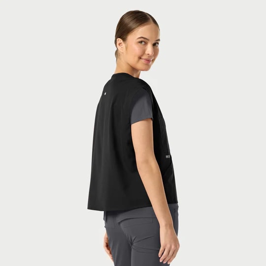 Women's ABC Six-Pocket Utility Vest, women abc six-pocket utility, abc six-pocket utility vest, women abc six-pocket, abc six-pocket utility, six-pocket utility vest, women abc, abc six-pocket, six-pocket utility, women, abc, six-pocket, utility, vest, v-neck drop shoulder, drop shoulder side, shoulder side snap, side snap closure
