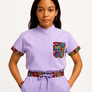 Rire Scrub Top for Women – Zazi Print Healthcare Uniform