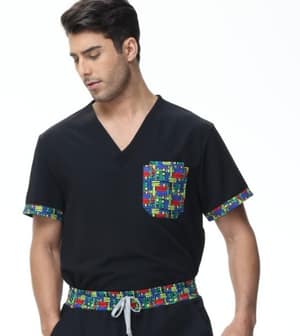 Nairobi Men’s Scrub Top – Soft, Breathable Medical Uniform