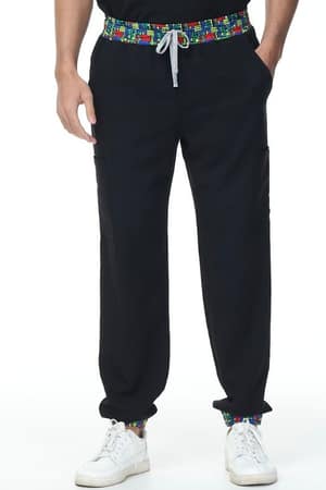 Nairobi Pattern Men’s Scrub Jogger Pants – Stylish Healthcare Uniform