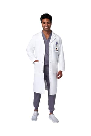 Meta Unisex 45" 100% Cotton Heavyweight Twill Labcoat