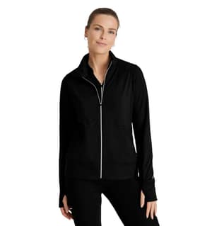 Performance Knit by Barco Arena Kangaroo Pocket Warm-Up Scrub Jacket