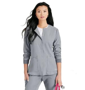 SKECHERS™ Barco Snap-Front Scrub Jacket-Plus