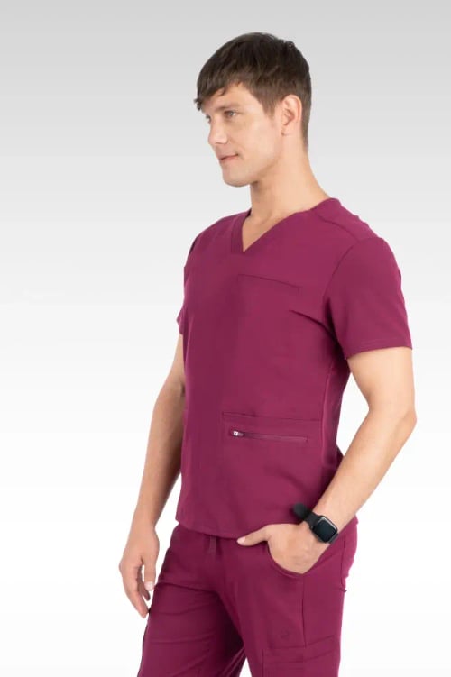 Clyde Men's Top - V-Neck with Welt with 5 Pockets (15070)