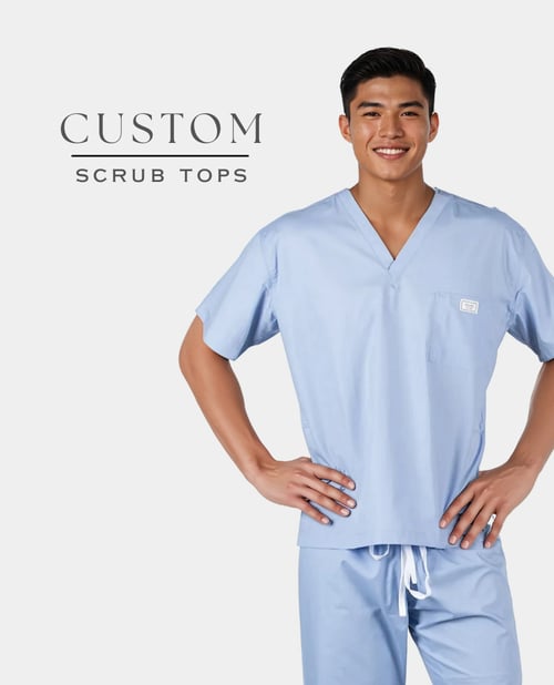 Mens Custom Scrub Tops