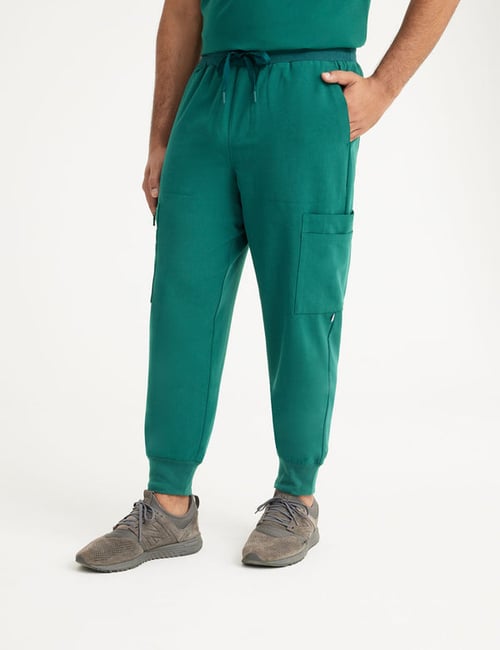 Mens Jogger Scrub Pants - Hunter Green