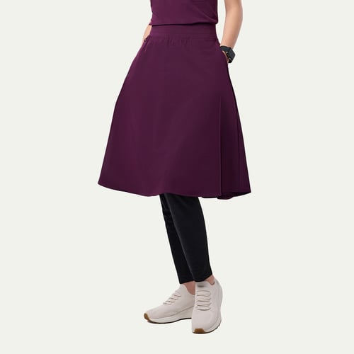 Jennifer Scrub Skirt: 2 Side Pockets, Modest Style | Peelz Scrubs