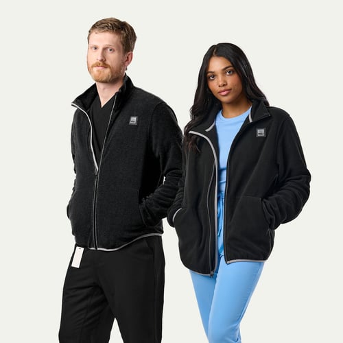 Polar Fleece Jacket: Unisex, Stretch & Pockets | Peelz Scrubs
