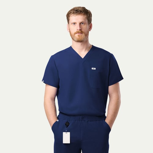 Brian V-Neck 2-Pocket Men's Scrub Top | Peelz Scrubs