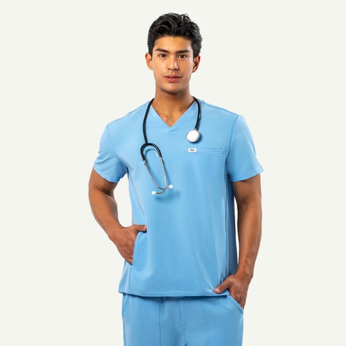 Peter V-Neck 4-Pocket Men's Scrub Top | Peelz Scrubs