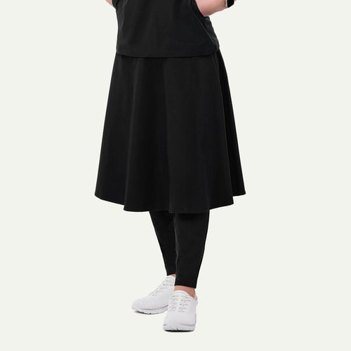 Jean Scrub Skirt: 2 Back Pockets, Long & Modest | Peelz Scrubs