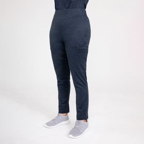 Antimicrobial Scrubs Women's Cheetah Premium Cargo Pants