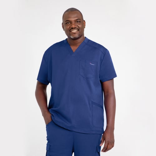 Antimicrobial Scrub Men’s Premium V-neck Top