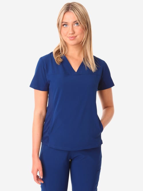 Women's Stash-Pocket Scrub Top