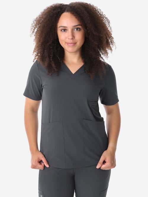 Women's Four-Pocket Scrub Top