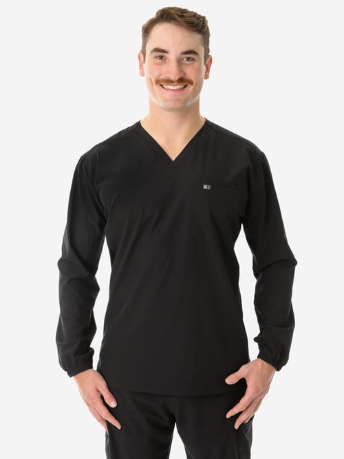Men's Long-Sleeve Scrub Top
