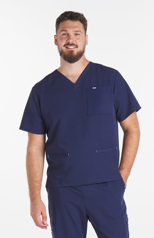 Belmont Men's CORE V Neck 3-Pocket Scrub Top