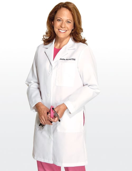White Swan Meta Full Length Women's Lab Coat