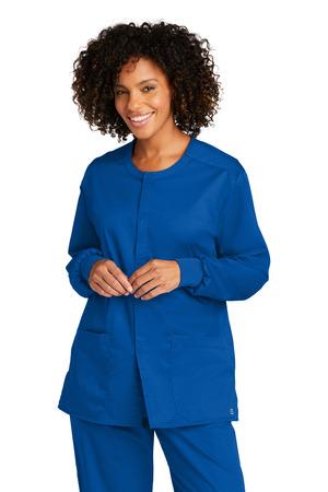 Unisex WorkFlex Snap-Front Scrub Jacket WW3080
