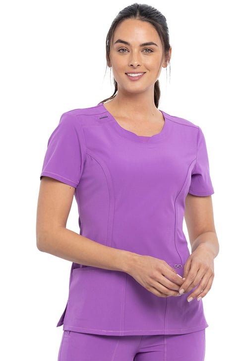 Infinity Round Neck Top in Purple Nitro