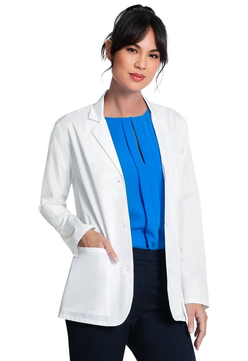 Cherokee 28" Consultation Coat in White CK451 - White / X-Small - Signature Scrubs