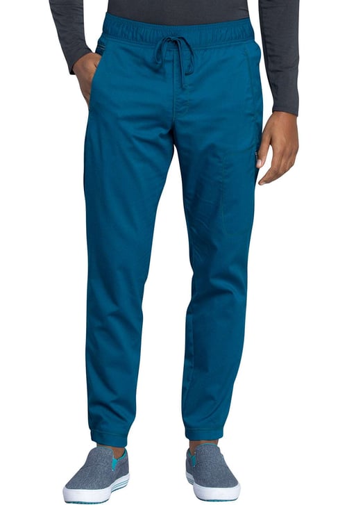 Men's Natural Rise Jogger WW012 - XS / Caribbean Blue - Signature Scrubs