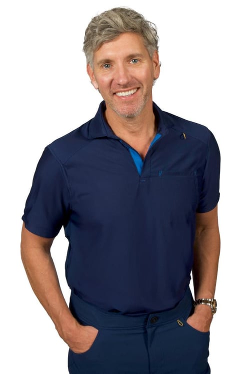 Bateman Performance Polo Scrub Top Regular