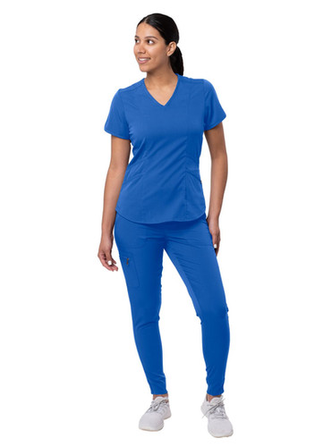 ADAR Women's Modern Athletic Jogger Scrub Set