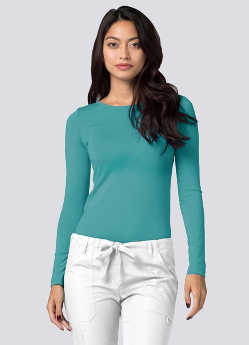 Long Sleeve Comfort Tee by Adar XXS-3XL / Aquamarine