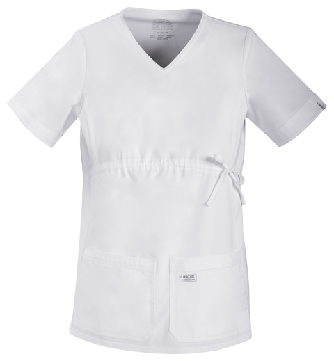 Maternity V-Neck Knit Panel Top