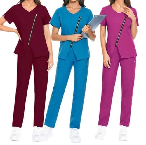 IFE Uniforms Zippers Scrubset Workwear Shortsleeve Comfort