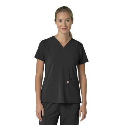 Force Cross-Flex Women's Flex Panel V-Neck Scrub Top