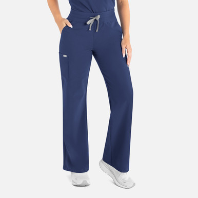 Momentum Women's High Waist Full Elastic Wide Leg Scrub Pant style 5094