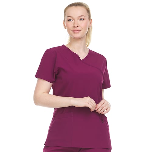 24pcs Mock Wrap Women's Medical Scrubs