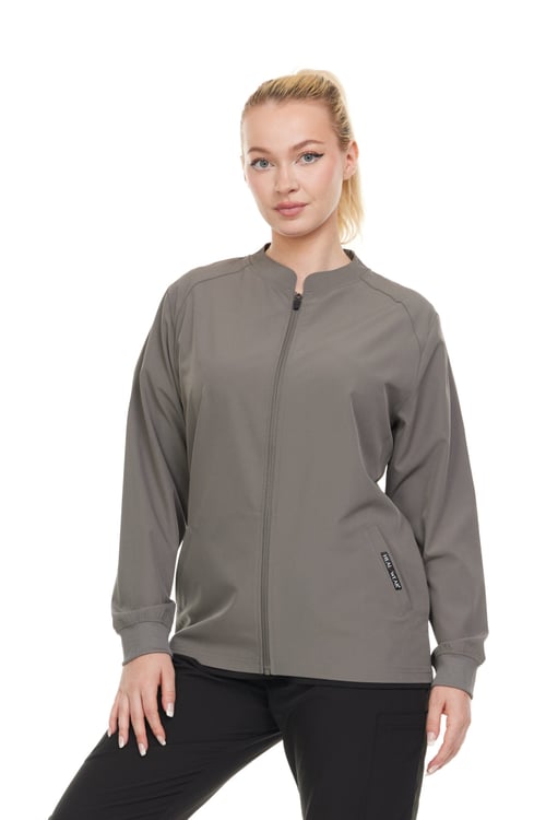 24pcs Modern Women Warm Up Scrub Jacket Zip Front - DDJ010