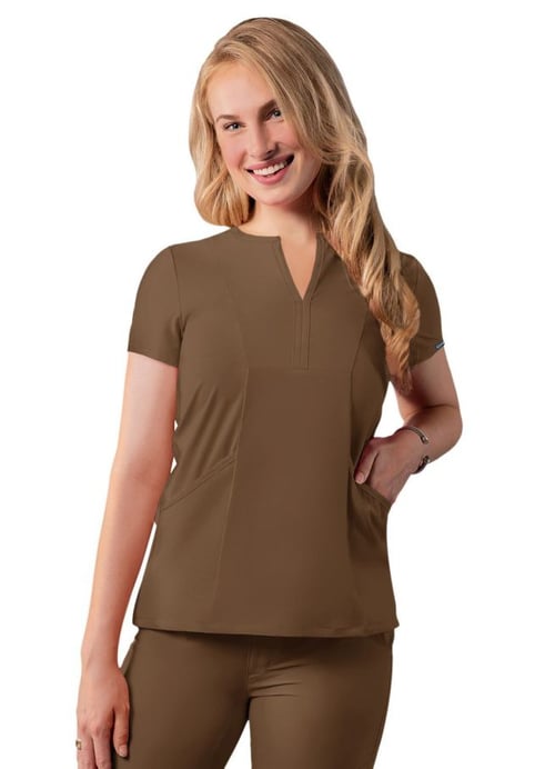 Women's Notched V-neck Top