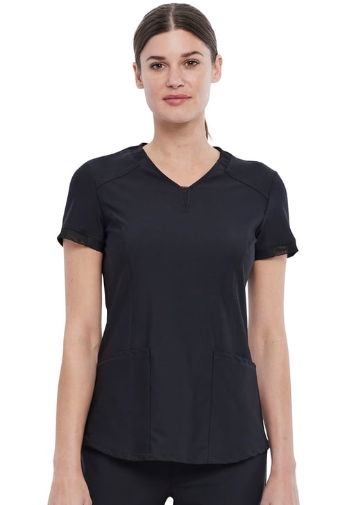CK723 V-Neck Top - Black