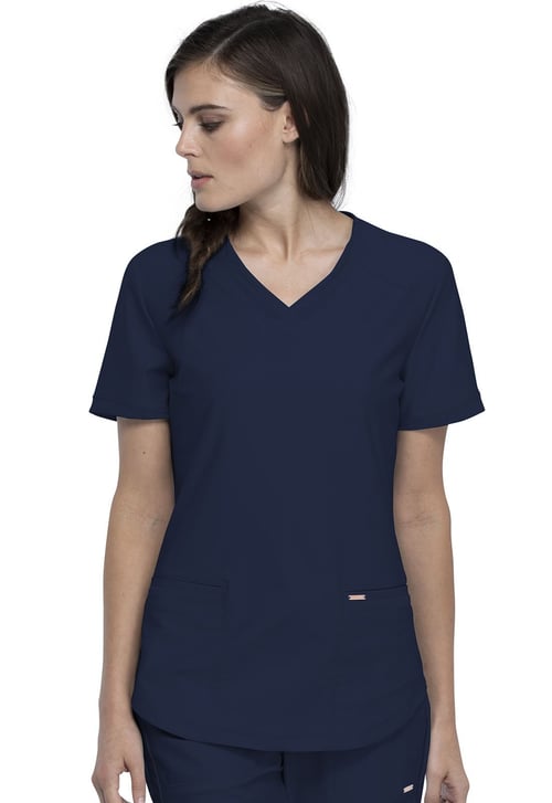 CK840 V-Neck Top - Navy