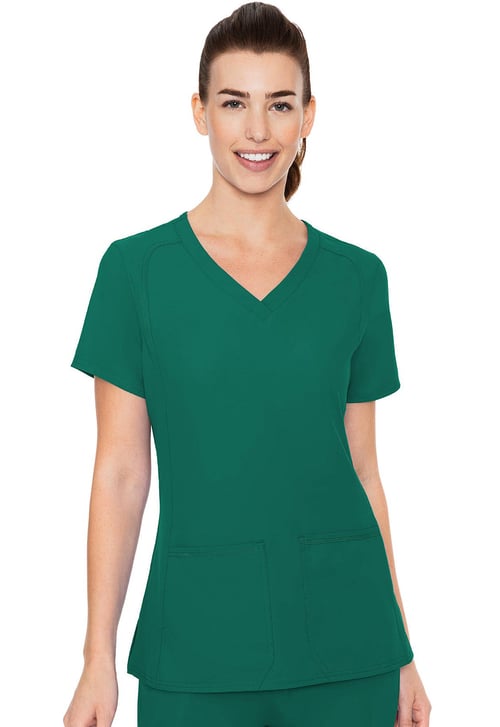 Insight MC2468 Side Pocket Top Hunter Green | Scrubs for Women