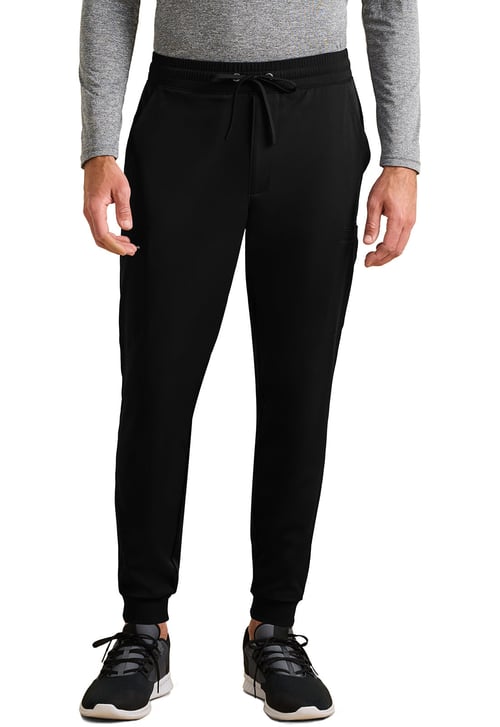 HH Works HH054 Rafael Men's Mid Rise Zip Fly Jogger Black