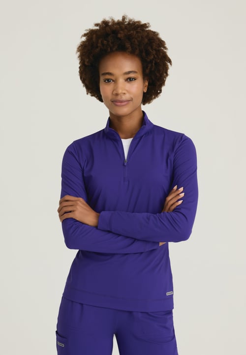 Skechers by Barco Slip-ins Women's Mock Neck Long Sleeve Top - #SKT274
