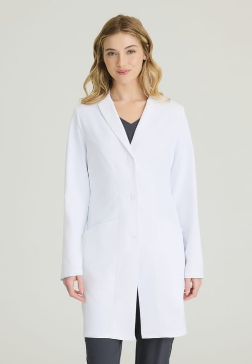 Skechers by Barco Women's 3 Pocket 36" 4-Button Lab Coat - #SKC970
