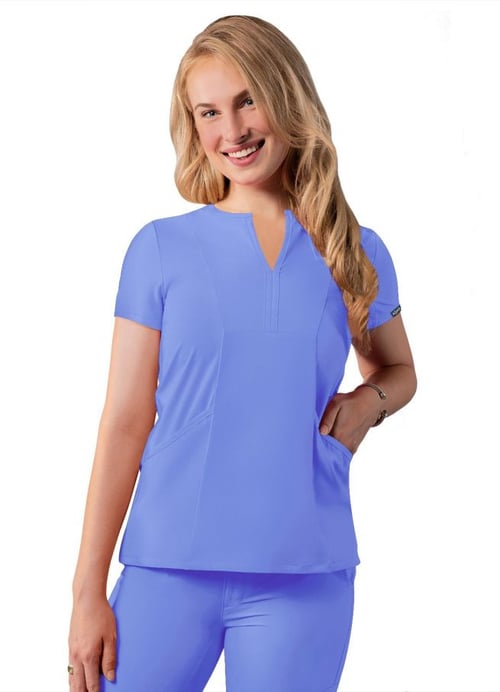 Women's Notched V-neck Top