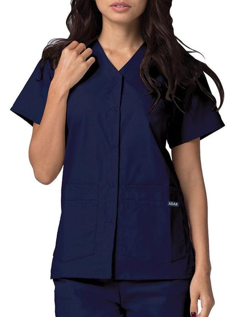 Shop Adar 604 Women's 27.5 Inch Snap-Front Nursing Scrub Top