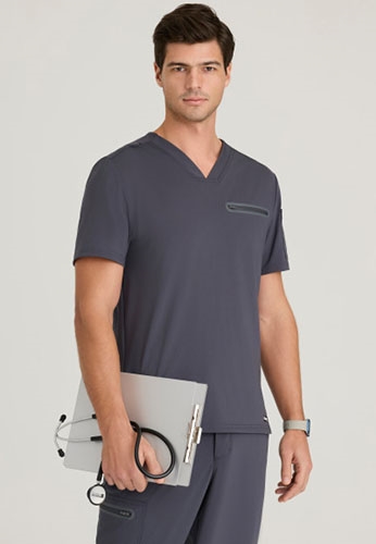 Grey’s Anatomy Men’s 2-Pocket V-Neck Scrub Tops # GRST275