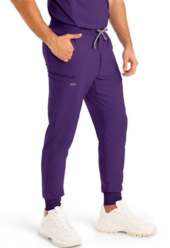 Landau Forward Men’s Jogger Scrub Pants – Stretch, 7 Pockets, Rib Cuffs