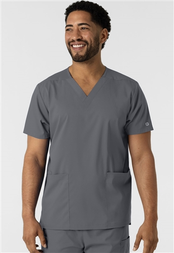 Wink Boundless Unisex V-Neck Scrub Tops | Stretch, Eco-Friendly, 3 Pockets