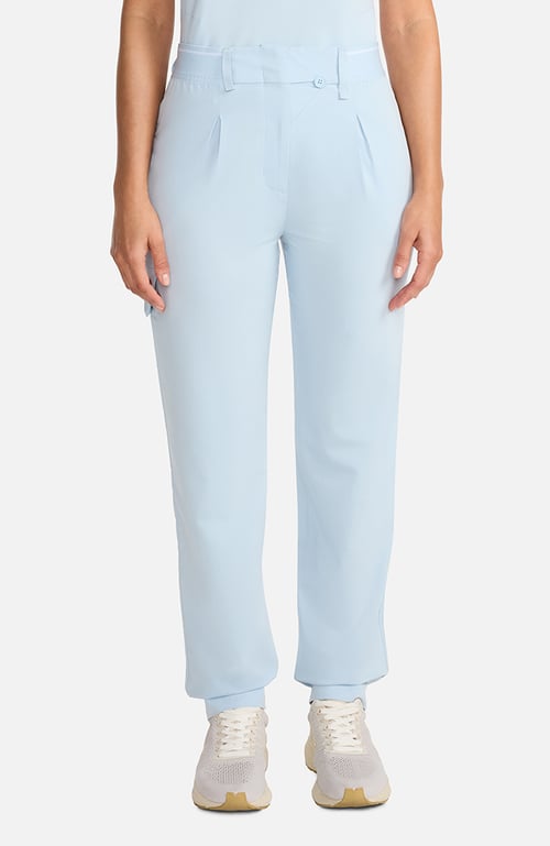Women's Pleated Barrel Leg Scrub Pant
